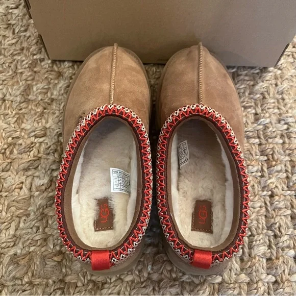 NWT UGG Tazz Slippers Chestnut Size Big Kids Y5/Women’s 7 - Picture 9 of 16